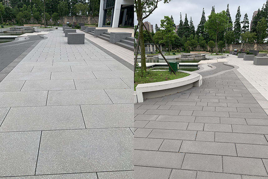 宏大PC仿石砖铺装效果