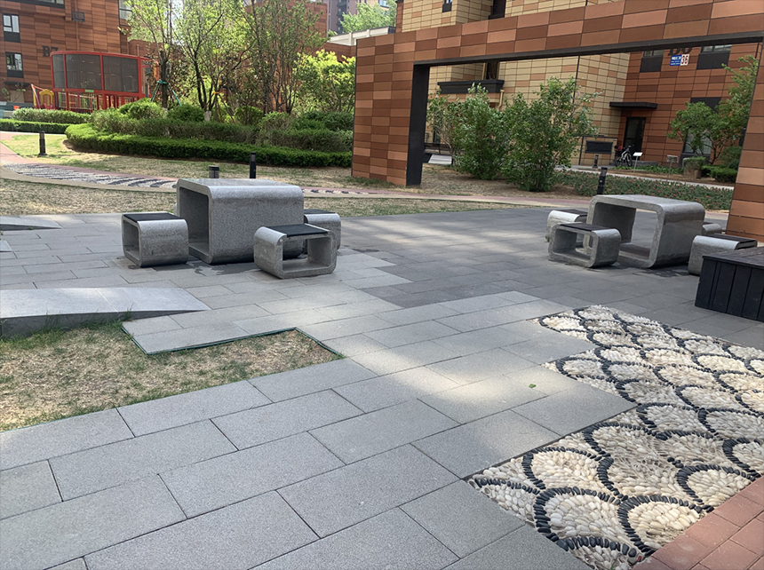 宏大PC仿石砖铺装效果