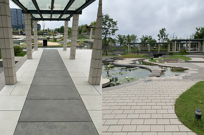 宏大PC仿石砖铺装效果