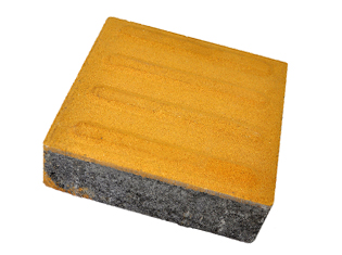 黄色方形盲道砖200x200x60