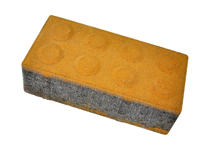 黄色盲点盲道砖200x100x60