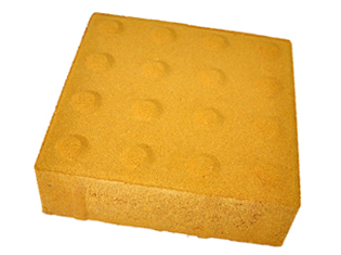 黄色方形盲点砖导盲砖200x200x60