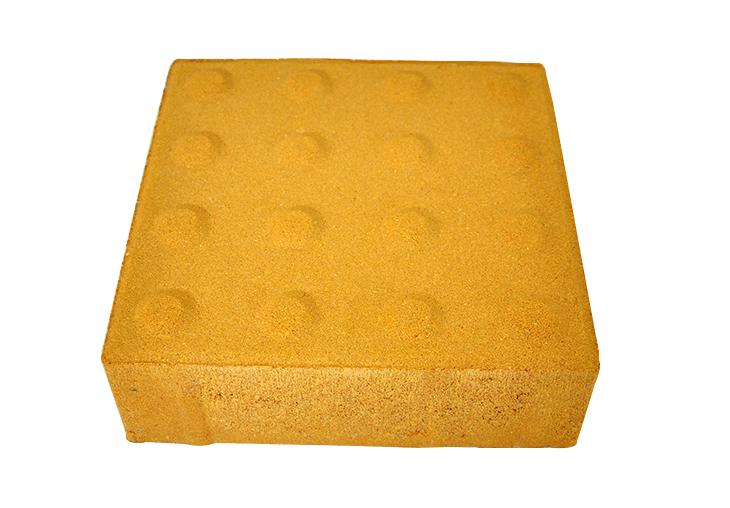 黄色方形盲点砖导盲砖200x200x60