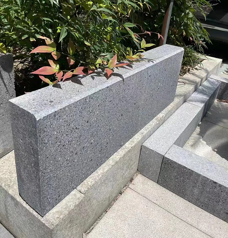 立韦新材路缘石/路沿石/路牙石/路边石铺装效果
